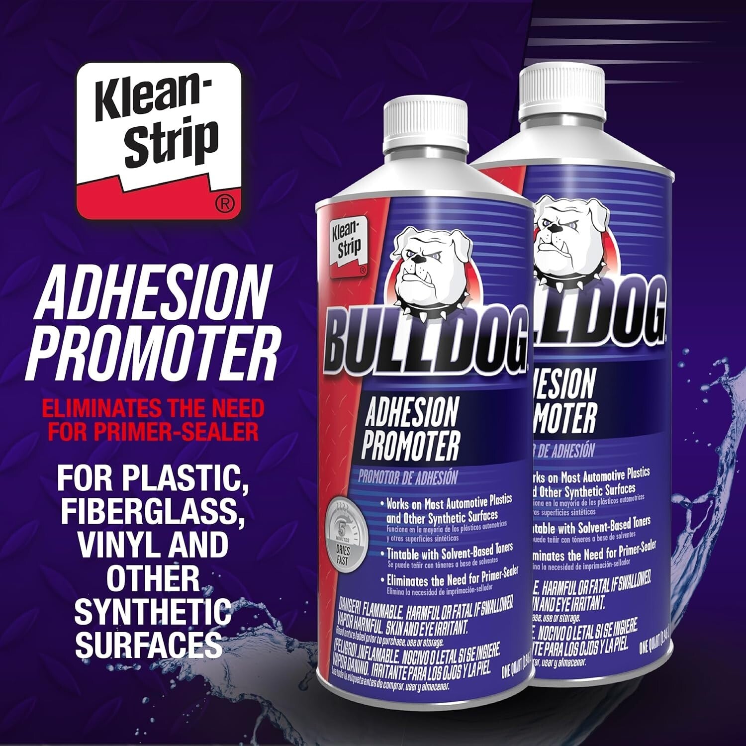 1 Quart Bulldog Adhesion Promoter for Superior Paint Prep on Metal & Fiberglass