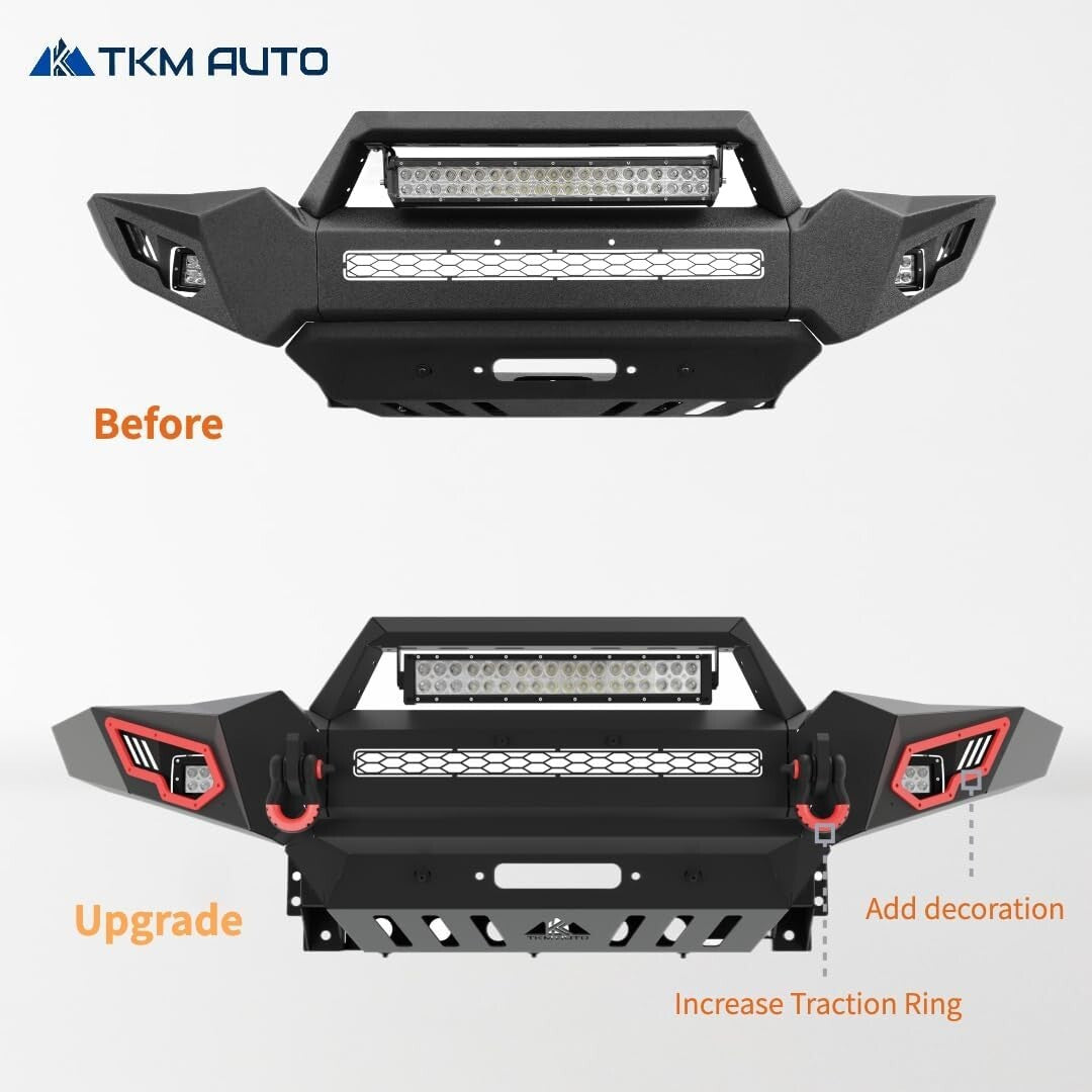Elevate Your Tacoma 05-15 with a Front Bumper - Carbon Steel and Sleek Design