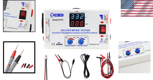 Precision Tester for LED Lights: 0-330V Voltage, Current & Backlight Diagnostics