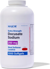 Load image into Gallery viewer, Gentle Constipation Relief Softgels - 1000 Extra Strength Docusate Sodium 250 mg