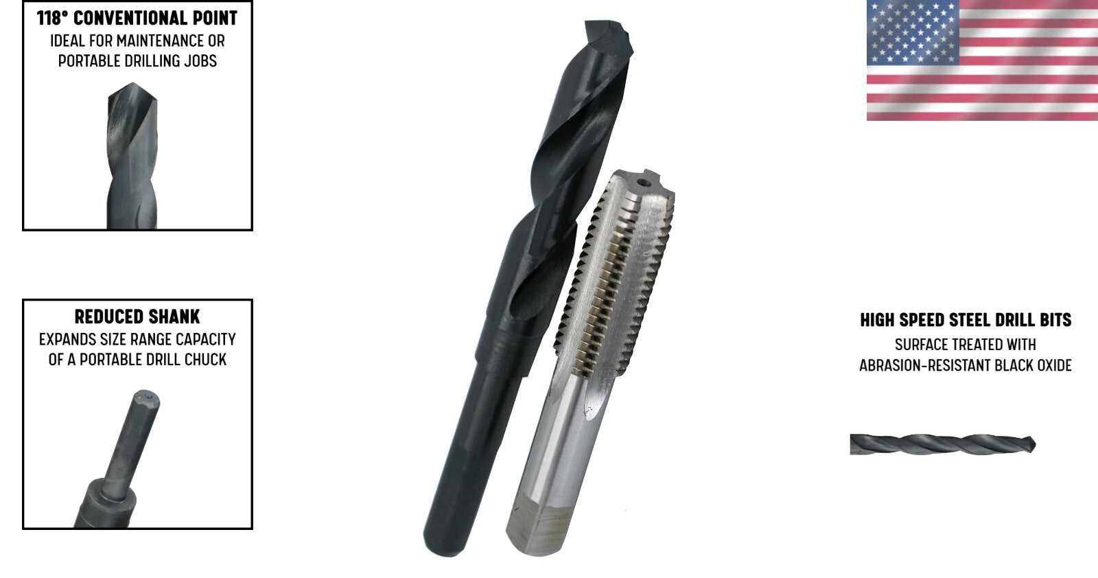 Compact M22 x 1.5 Tap and Drill Bit Combo – Ideal for Maintenance and Production