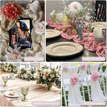 Load image into Gallery viewer, Versatile 10-Pack Pink Table Runners - Cozy Addition for Weddings &amp; Birthdays