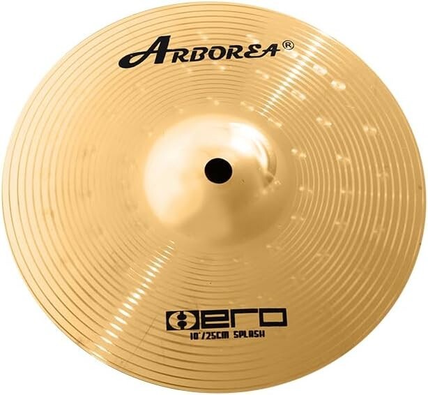 Premium Stainless Steel 8-Pc Cymbal Pack – Includes Hihats, Crash, & Ride