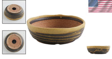Load image into Gallery viewer, Handmade Japanese Bonsai Pot - Yellow Sand Stripe Ceramic Garden Container