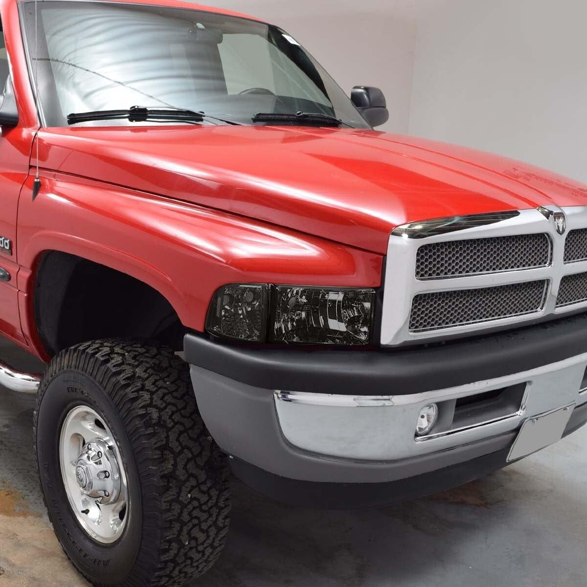 Replacement Smoke Lens Headlights for 94-01 Ram 1500/2500/3500 - Complete Set