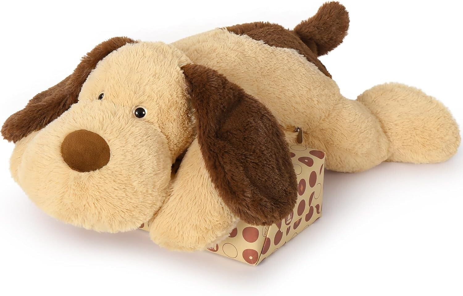 Oversized 40-Inch Brown Dog Plush Toy – Ultimate Comfort for Kids' Rooms