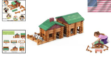 Load image into Gallery viewer, Natural Wood 170-Piece Building Logs - Inspiring Imagination in Little Builders