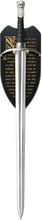 Load image into Gallery viewer, Genuine Game of Thrones Longclaw Sword - 35-Inch Steel Blade with Wolf Pommel
