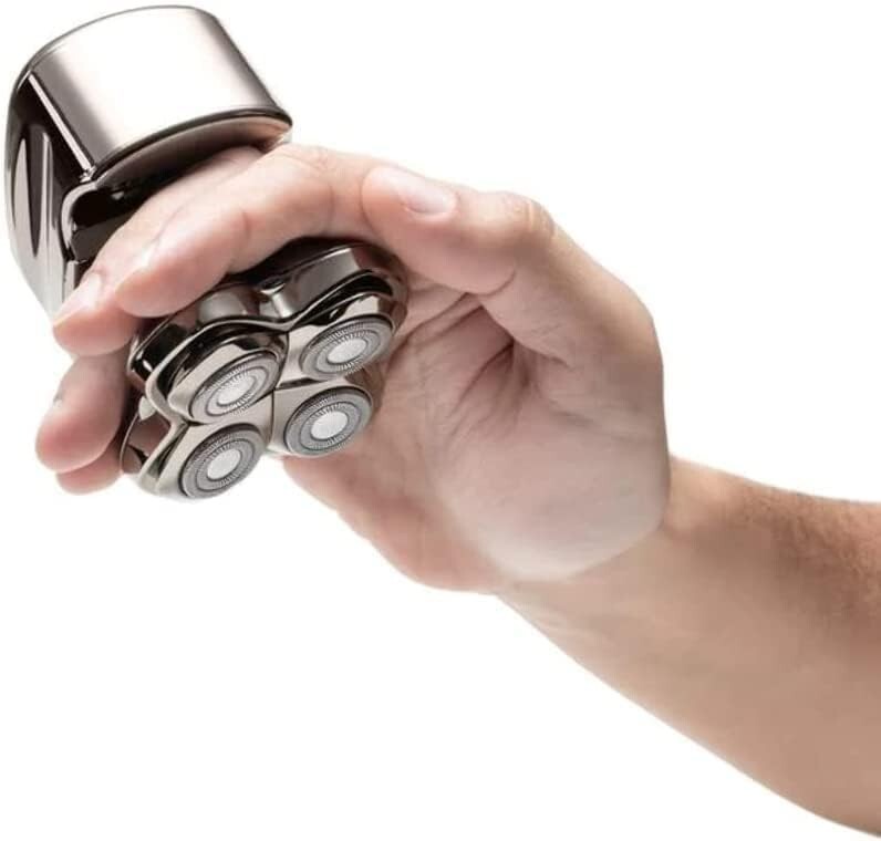 Ergonomic Shaving Kit for Men - Portable Bald Head Shaver with Accessories