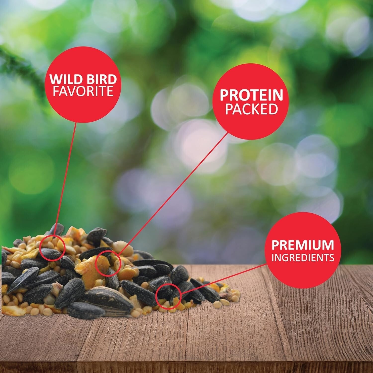 Diverse Wild Bird Mix for Feeders - 40 lb. Nutritional Blend for Backyard Birds