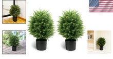 Load image into Gallery viewer, Decorative 19.7” Topiary Ball Tree Set - Weighted Pots &amp; UV Protection Included