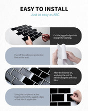 Load image into Gallery viewer, Waterproof Subway Tile Peel and Stick Backsplash for Kitchen and Bath, 10 Tiles