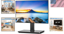 Load image into Gallery viewer, Heavy-Duty Swivel Tabletop TV Stand for 32-65” Televisions - Easy Assembly