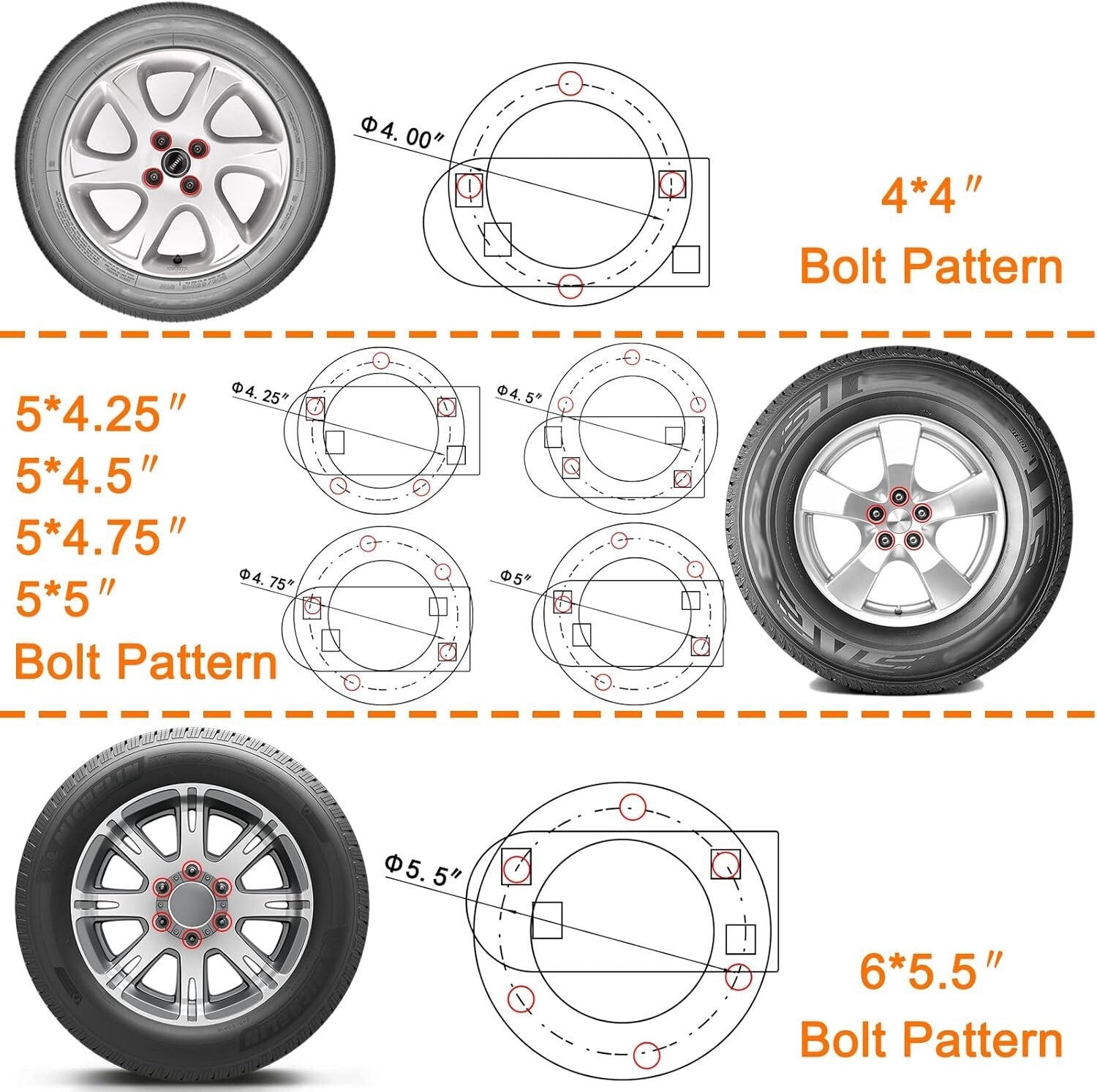 Compact Spare Tire Carrier Bracket for Most Trailer Wheels - Rust Resistant