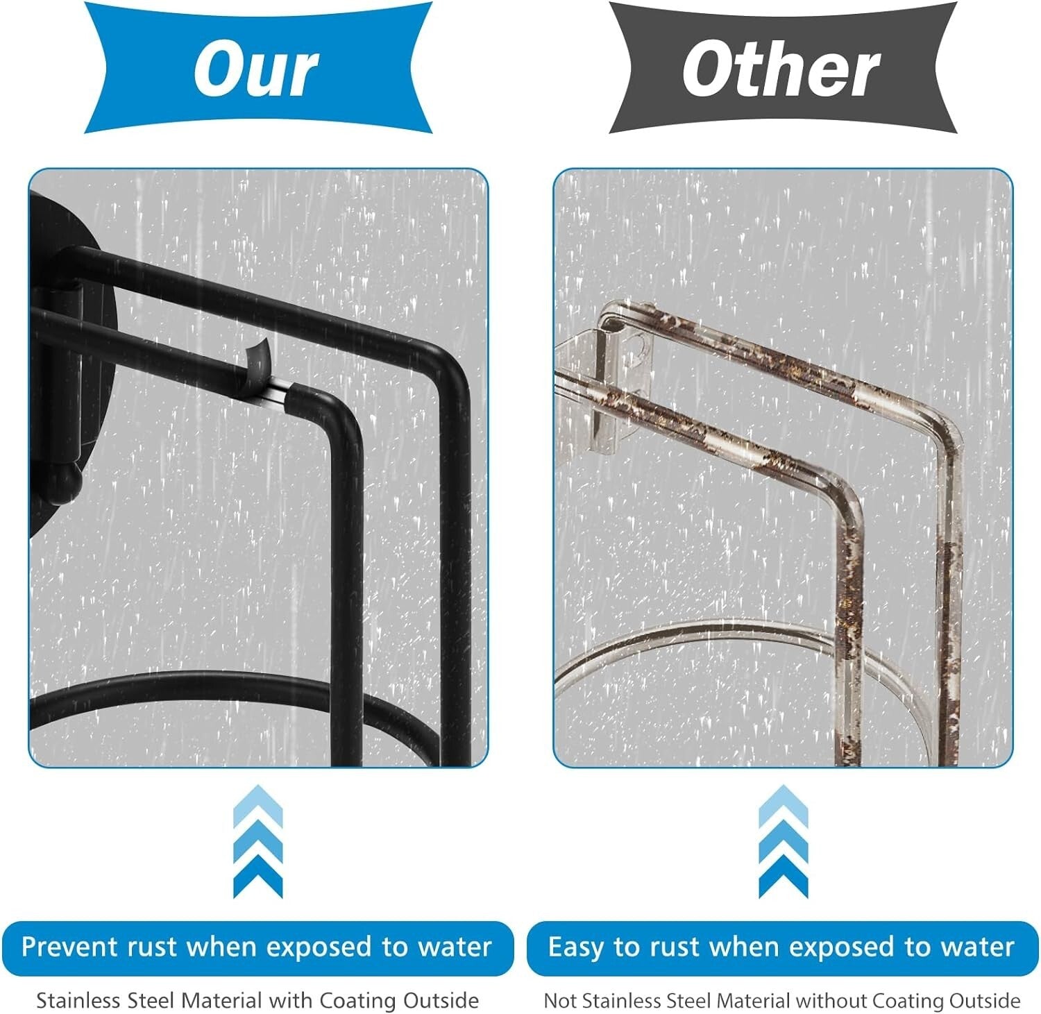 6-Pack Magnetic Cup Holder - SUS 304 Stainless Steel for All Bottle Sizes