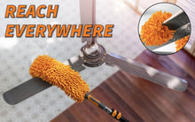 Load image into Gallery viewer, Multi-Angle Telescopic Duster Kit - 36 ft Reach for Indoor/Outdoor Cleaning