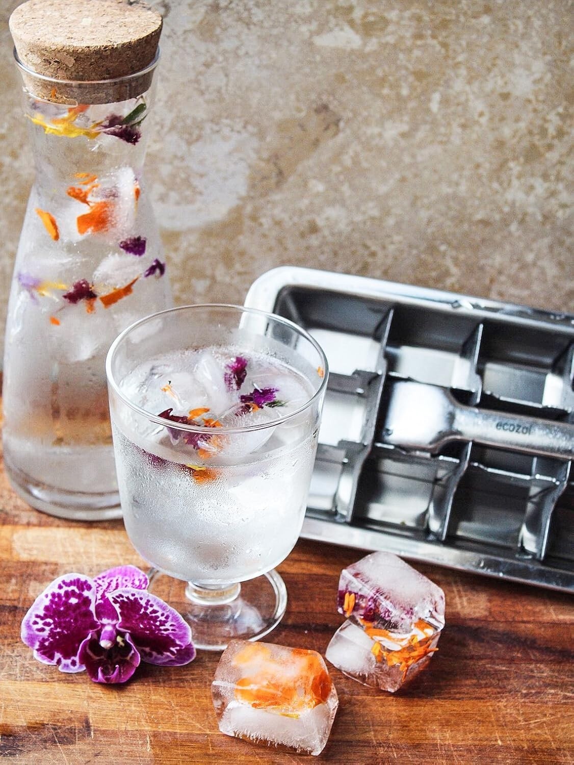 Eco-Friendly Ice Maker - Non-Toxic Stainless Steel Cube Trays, Lifetime Warranty