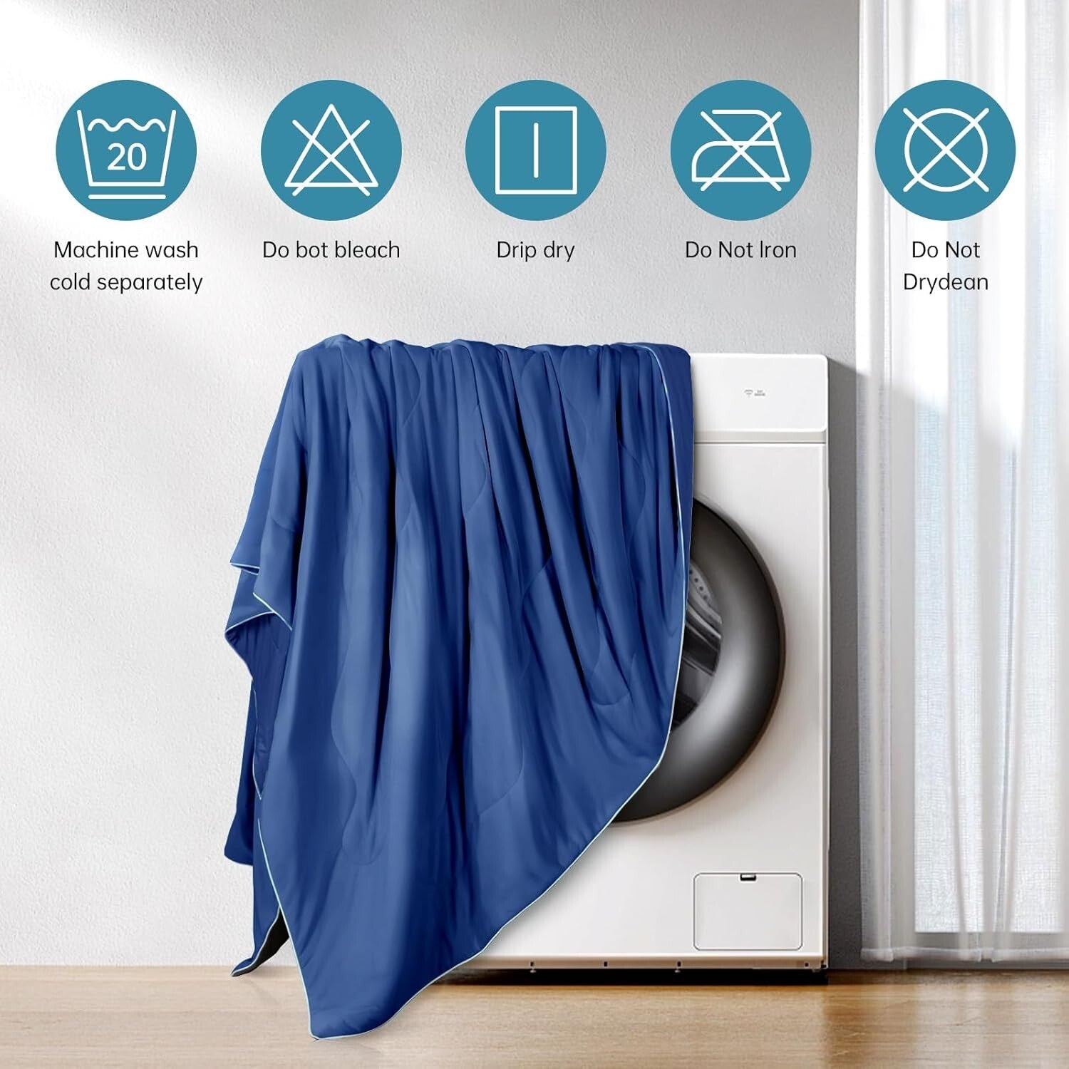 Ultra-Cooling Queen Comforter with Soft Fluffy Fabric - Perfect for Hot Sleepers