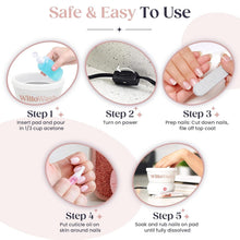 Load image into Gallery viewer, Compact Willowash Nail Soaking Bowl - Effortless Dip Powder &amp; Acrylic Removal