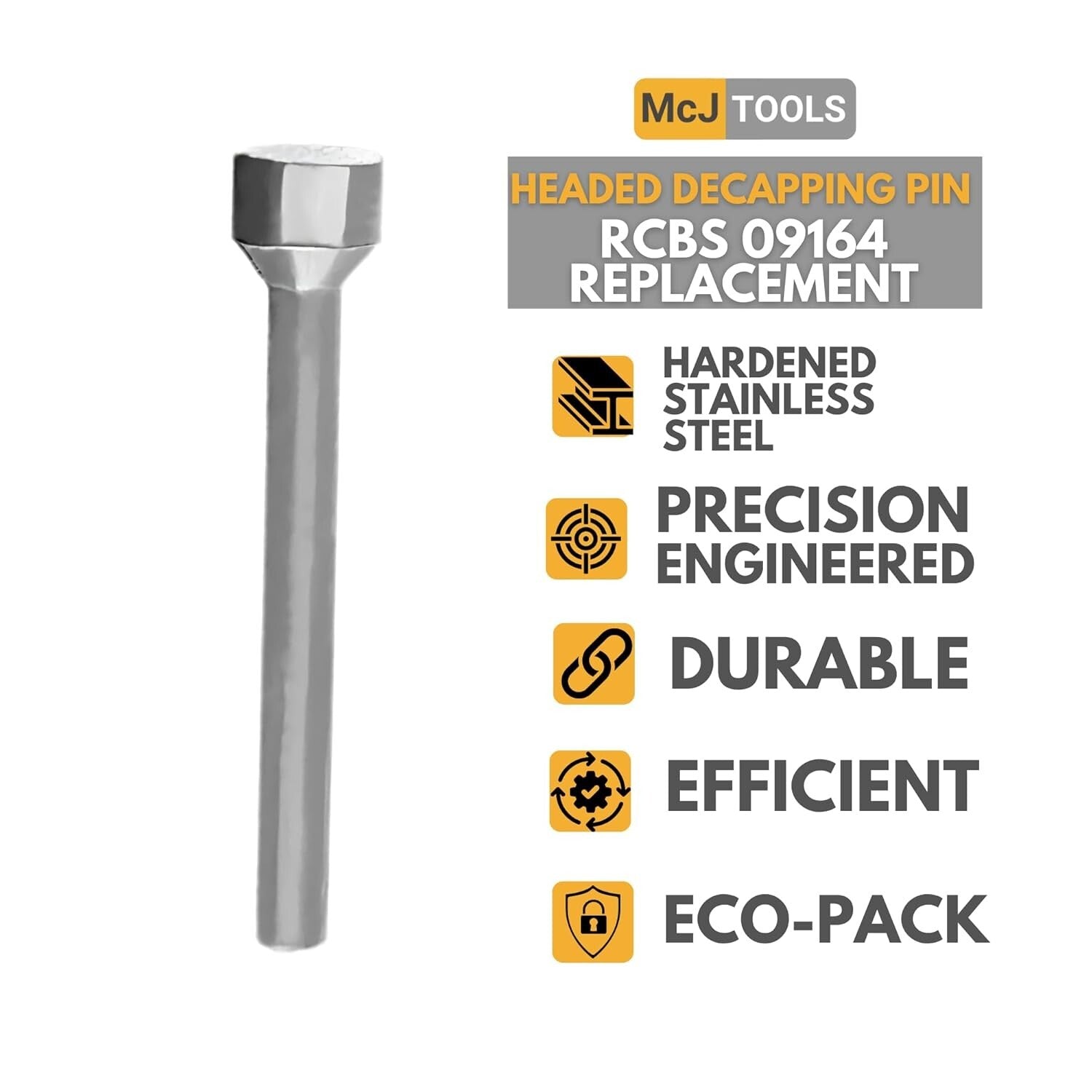 Efficient Headed Decapping Pins in 40-Pack – Premium Quality for Reloading