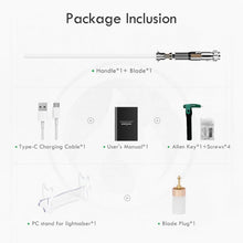 Load image into Gallery viewer, Aluminium Alloy RGBX Light Saber - Infinite Color Change &amp; Heavy Dueling Support