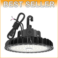 Load image into Gallery viewer, Energy Efficient 100W High Bay UFO LED Light - 14500Lumen, Hook Mount, Dimmable