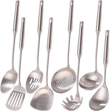 Load image into Gallery viewer, 18/10 Stainless Steel Cooking Tools Set - Ergonomic 8-Piece with Heat Resistance
