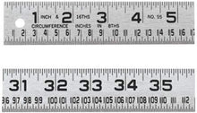 Load image into Gallery viewer, Professional Measuring Steel Rule – 1-1/4" x 4' with Clear Graduation Markings