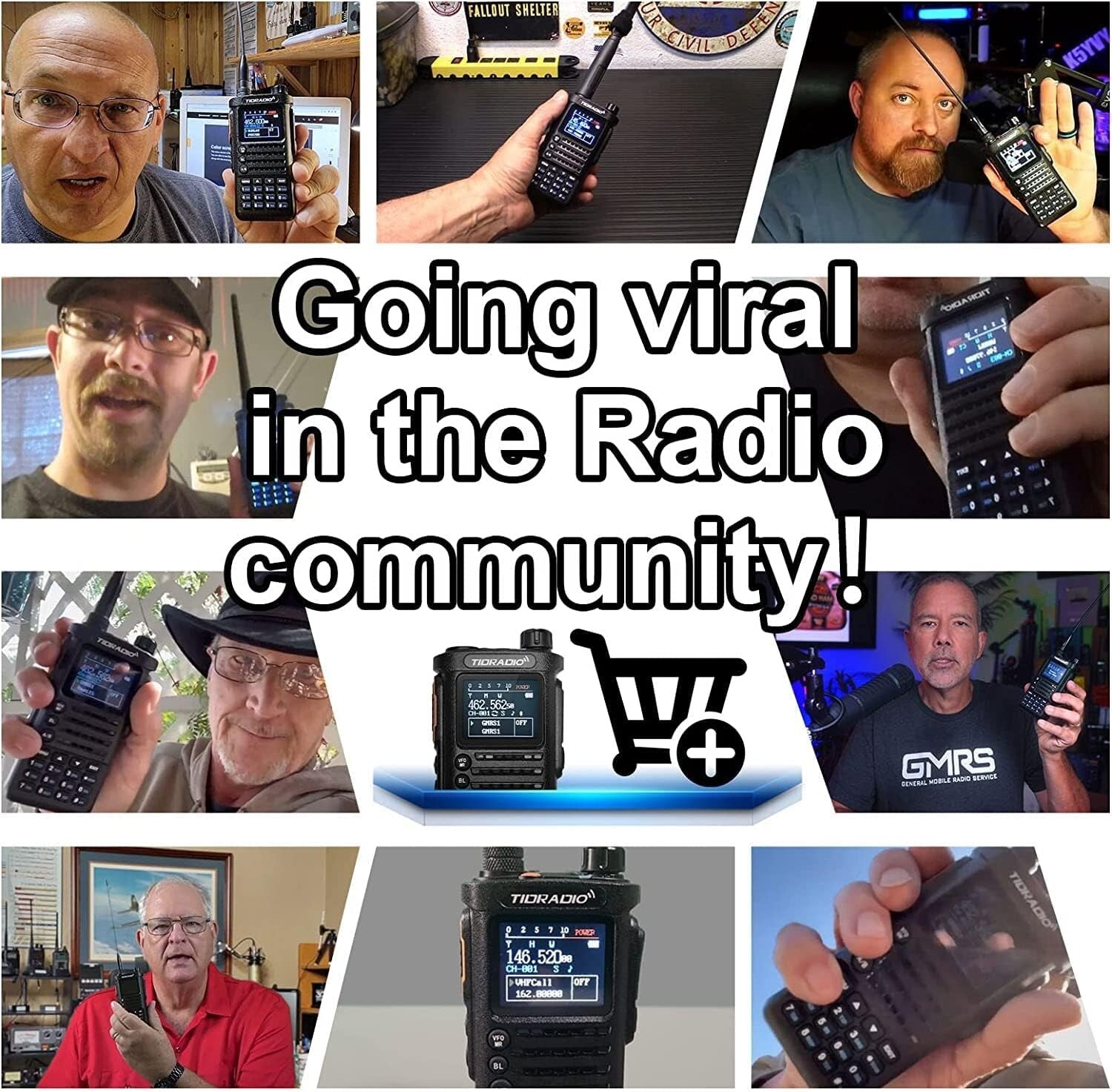 Enhanced 2nd Gen H8 GMRS Radio - Long-Range, Bluetooth, 2500mAh, 2 Pack Kit