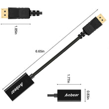 Load image into Gallery viewer, Portable Dual HD DisplayPort to HDMI Cable - Ideal for Laptops and Monitors
