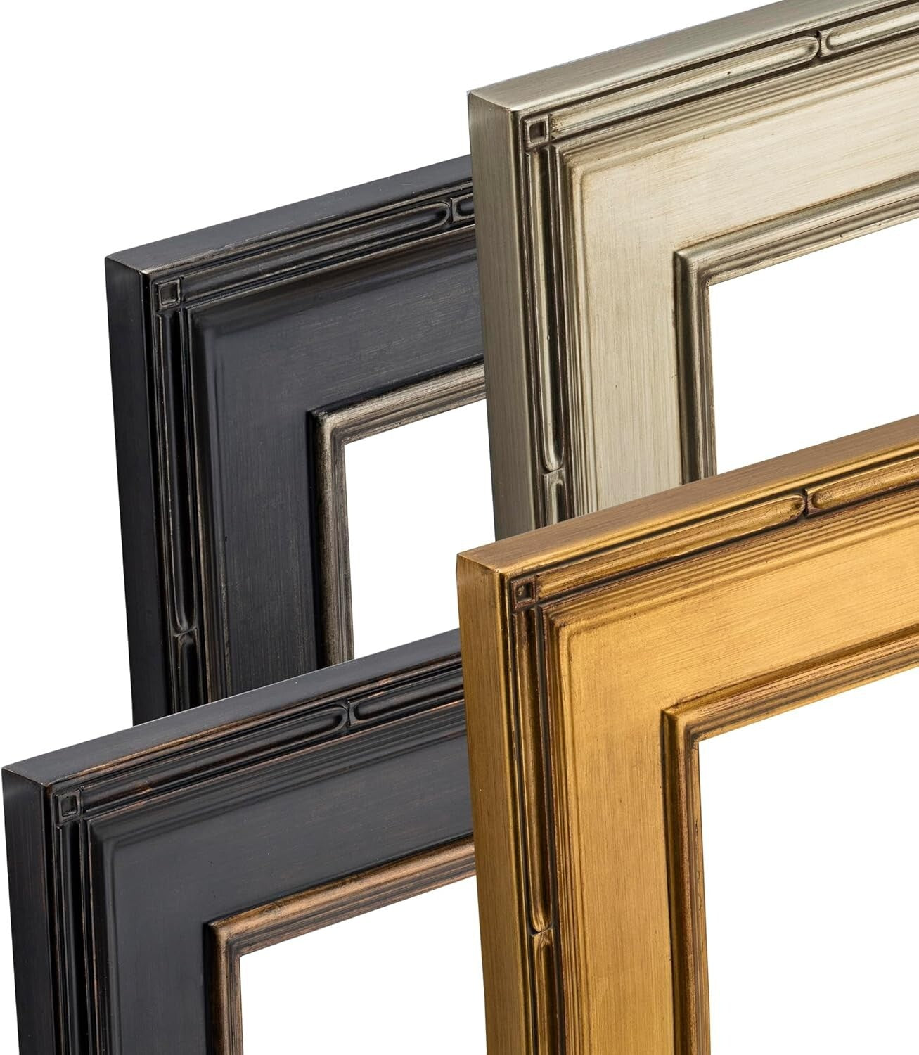 6x6 Plein Air Black Wooden Picture Frame for Art and Photos - Modern Style