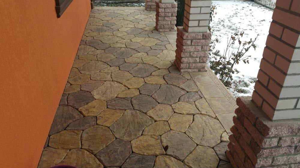 DIY Garden Stone Molds - Set of 6 Flagstone Paving Molds for Outdoor Creativity