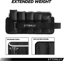 Load image into Gallery viewer, Eco-Friendly Adjustable Ankle Weights with Reflective Safety Trim &amp; Carry Bag