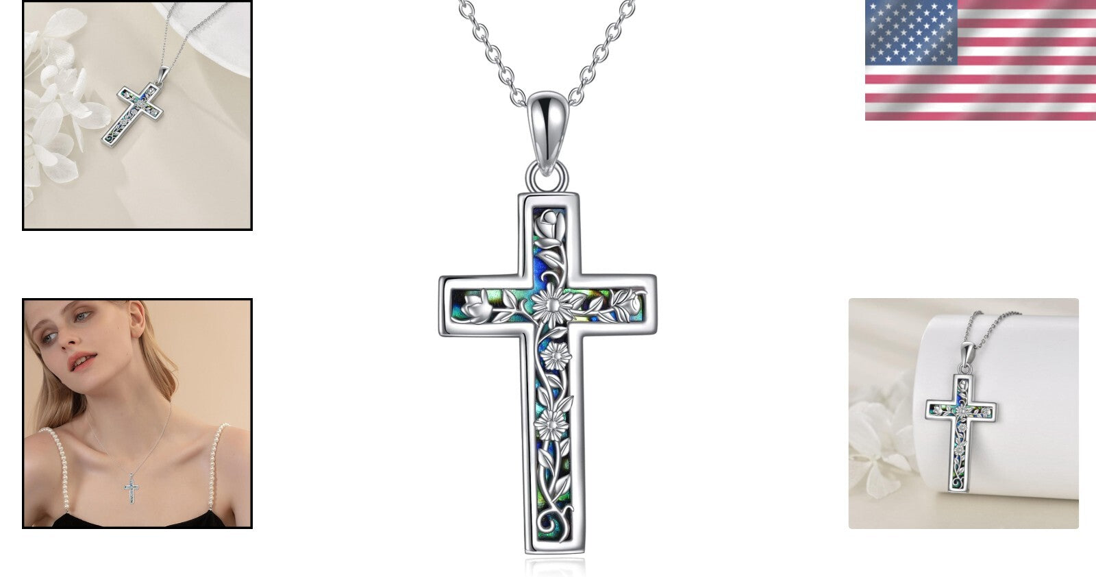 Elegant 18" Celtic Knot Cross Necklace - Sterling Silver for Meaningful Gifting
