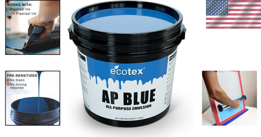 Premium 128 Fl Oz Blue Screen Printing Emulsion - Ideal for All Skill Levels