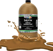 Load image into Gallery viewer, Effortless 64-Ounce Metallic Pouring Paint - 24 Karat Gold for Stunning Art