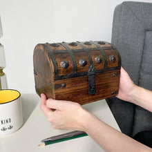 Load image into Gallery viewer, Vintage Handcrafted Treasure Chest – Perfect for Jewelry and Keepsakes Storage
