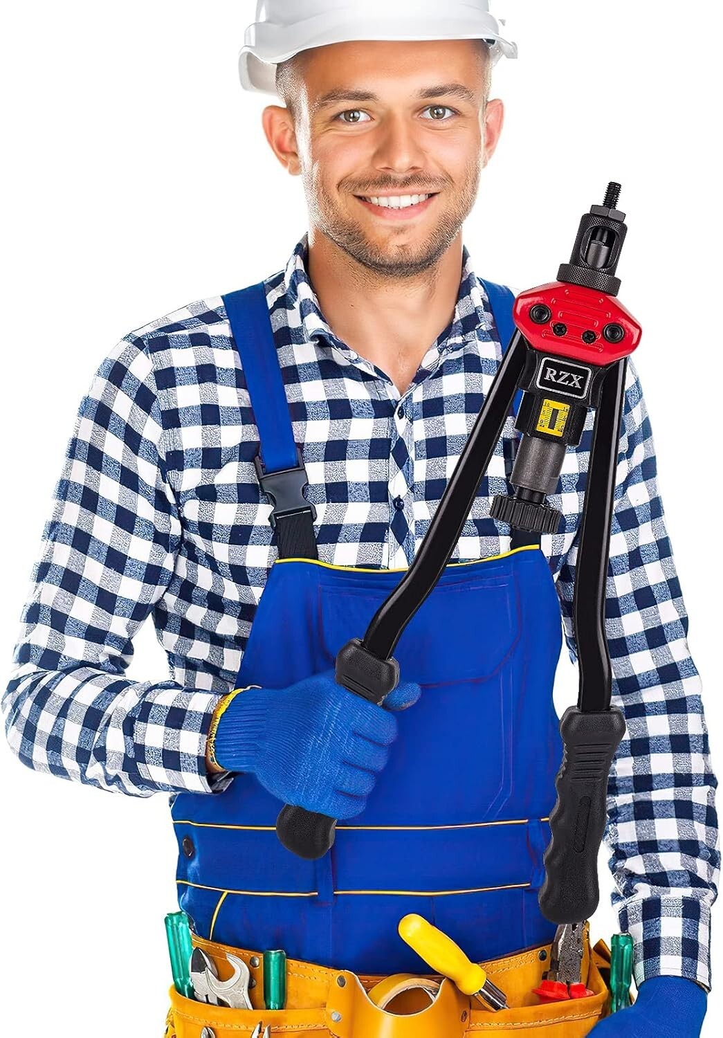 16" Rivet Nut Tool & Blind Riveter Kit - 12 Mandrels + 115 Rivets Included