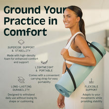 Load image into Gallery viewer, Solana 1" Thick Yoga Mat – Durable, Non-Slip, and Portable for Every Practice