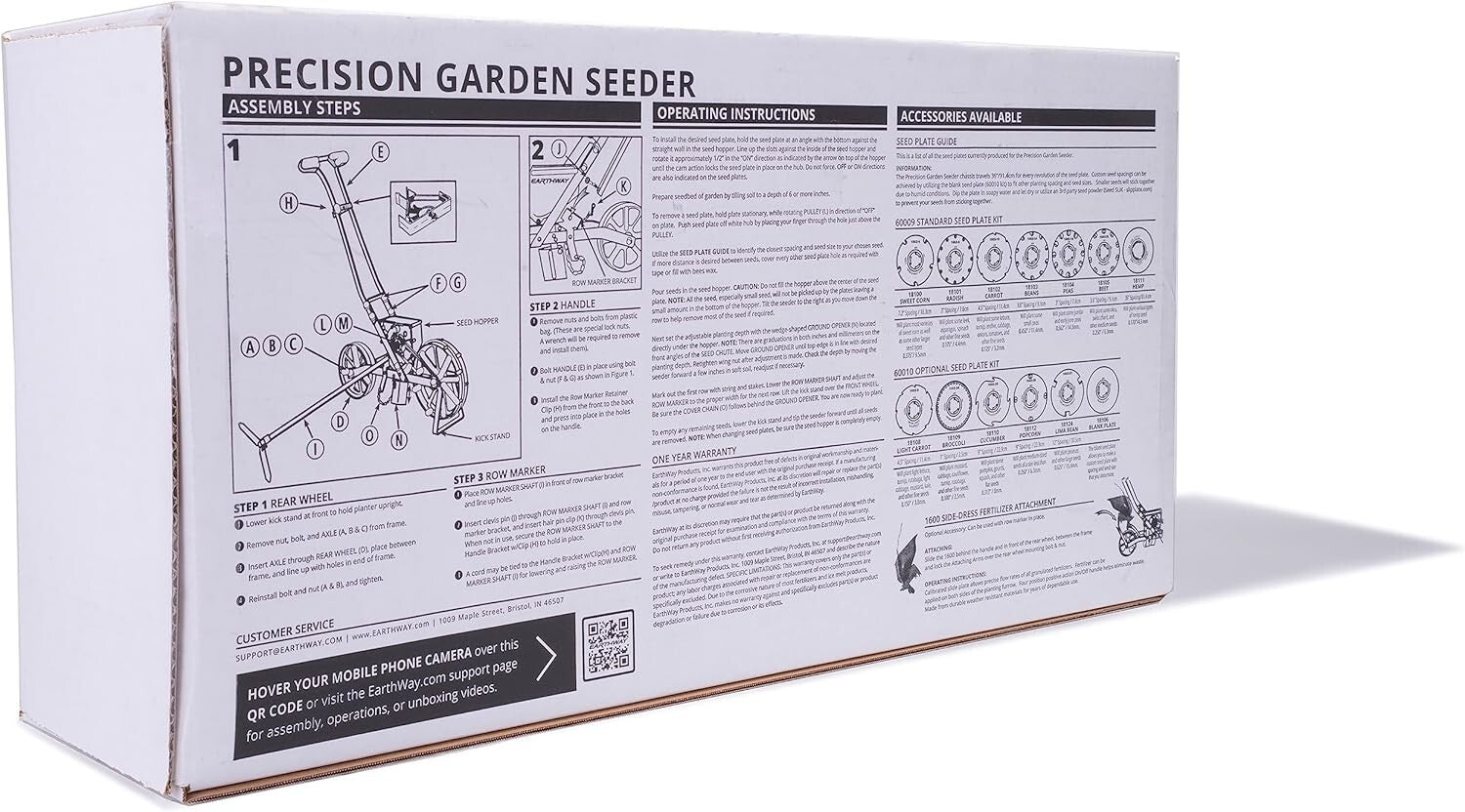 10001 Precision Garden Seeder with 7 Plates for Easy Vegetable Planting