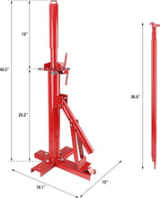 Load image into Gallery viewer, Compact 36.6" Manual Tire Changer Base with Bead Breaker - Alloy Steel, Red