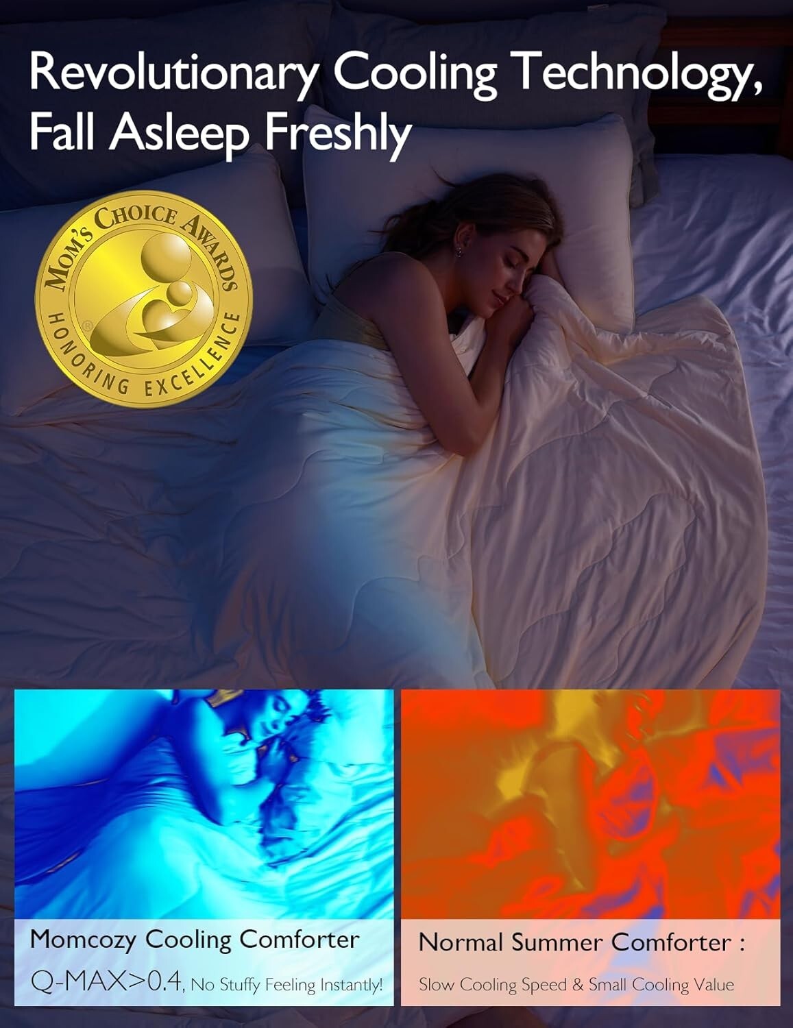 Lightweight Breathable Cooling Blanket - Life CoolMurm Comforter 106"x90" King