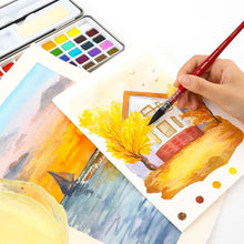 Load image into Gallery viewer, Versatile 9-Piece Mop Paintbrush Set with Synthetic Squirrel Hair - Art Supplies