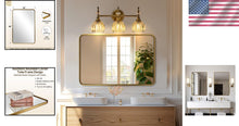 Load image into Gallery viewer, Luxury 48x32 Gold Vanity Mirror - Anti-Rust Stainless Steel Frame for Bathroom