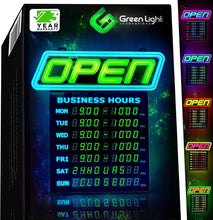 Load image into Gallery viewer, Energy-Efficient Programmable Open Sign – Perfect for Bars &amp; Restaurants