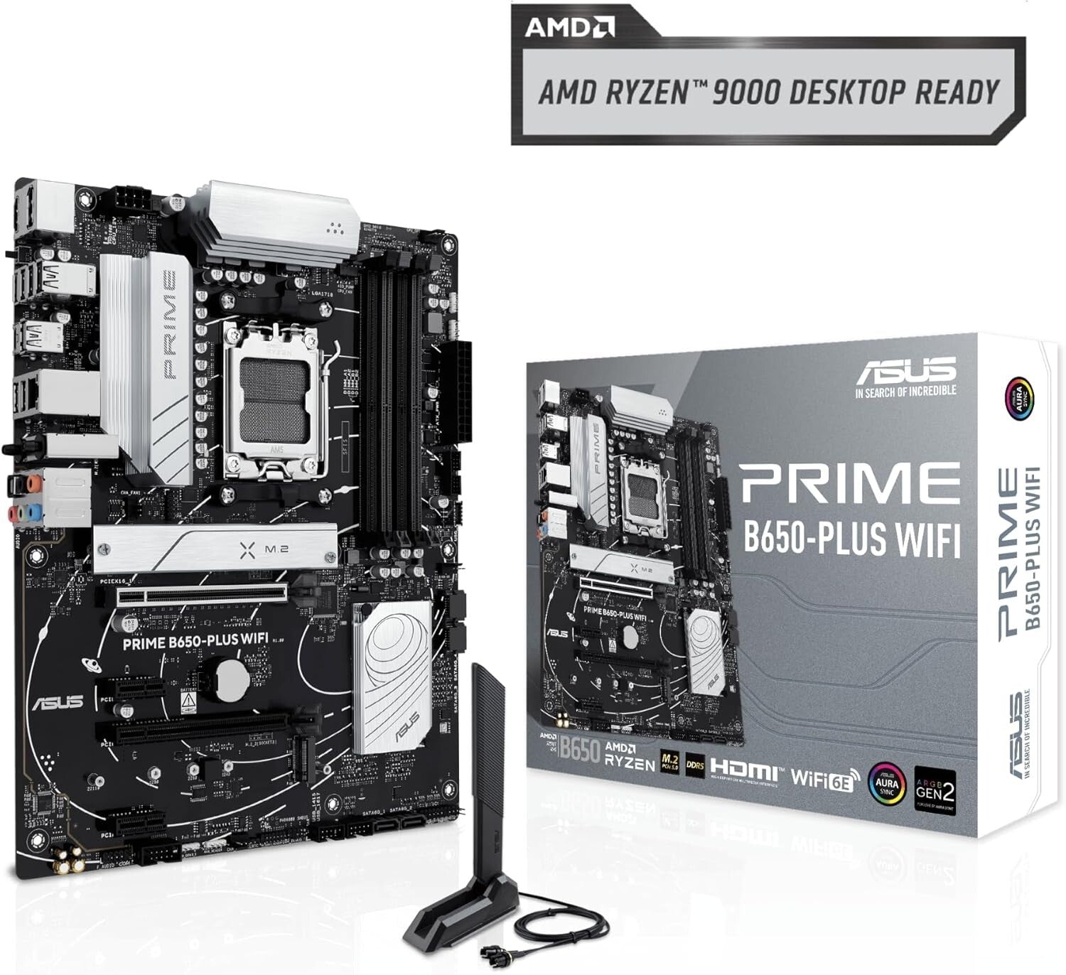 Efficient AMD B650 ATX Motherboard with BIOS FlashBack & OptiMem II Memory Tech