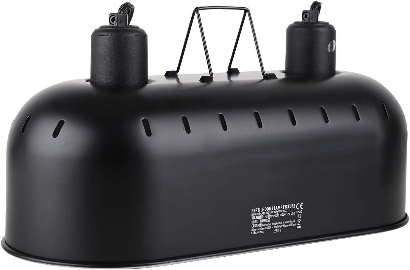 Adjustable 15-inch Reptile Heat Lamp with Independent Switch Control - Max 150W