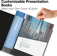Load image into Gallery viewer, Customizable 60-Pocket Presentation Binder - Premium 8.5 x 11 Document Organizer