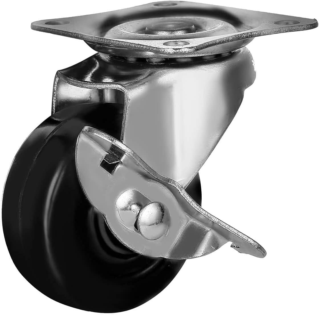 Durable 2" Swivel Casters with Brake - Ultimate Mobility Solution 48 Pcs