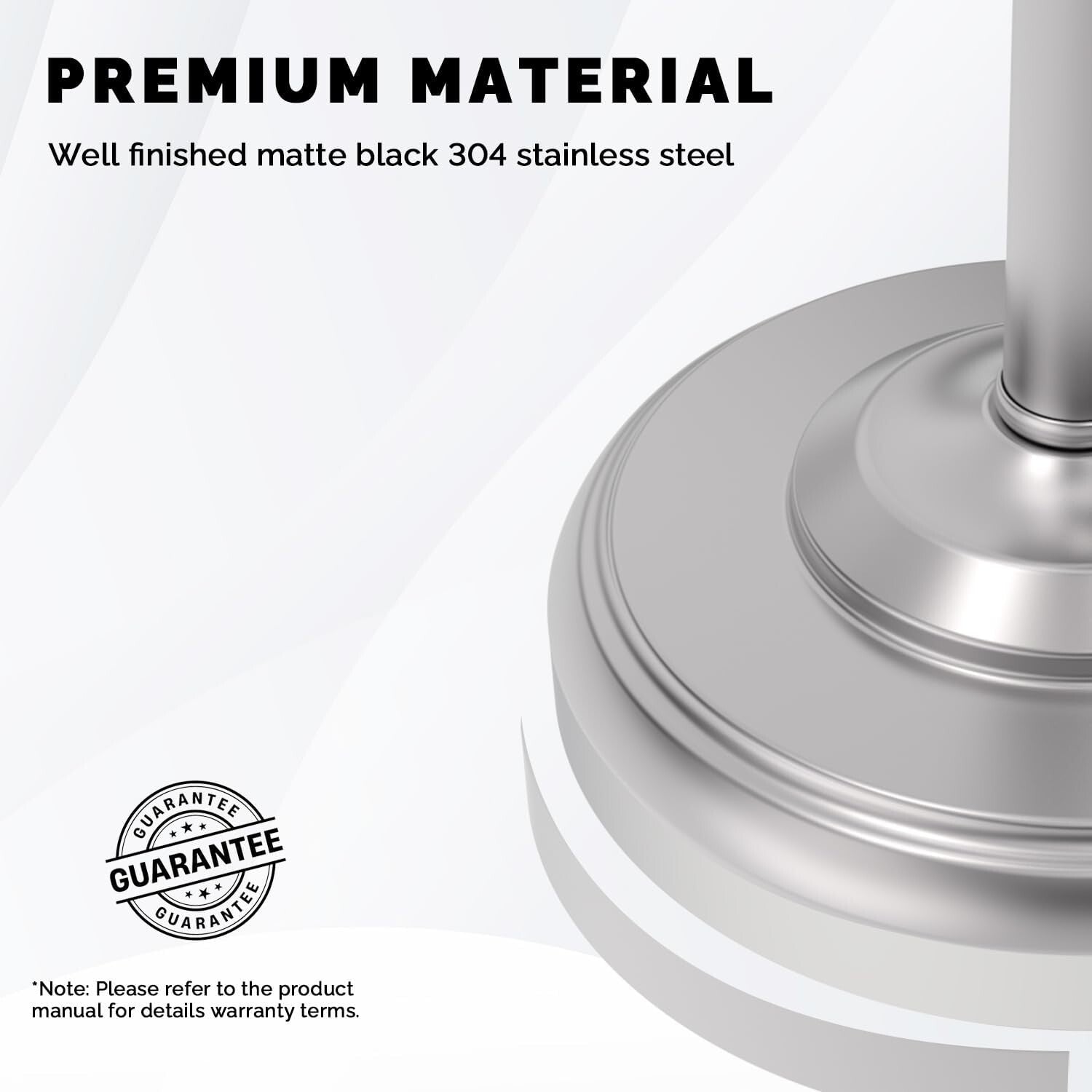 Eco-Friendly Rotating Toilet Paper Holder Stand - Durable Brushed Nickel Finish